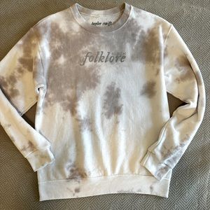 Taylor Swift Official Merch Folklore “So much for summer love” tie dye crewneck